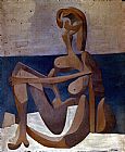 Bather Canvas Paintings - Seated Bather